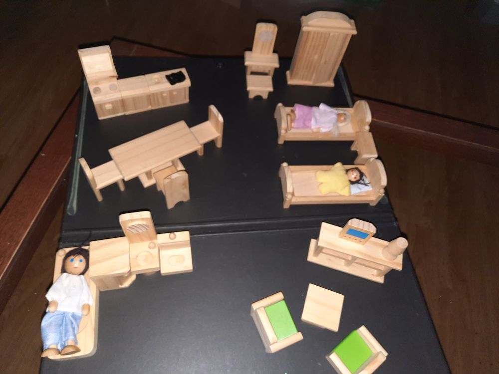 1:12 MOBILETTO PER Lavabo Da Bagno in Legno per Casa Delle Bambole con