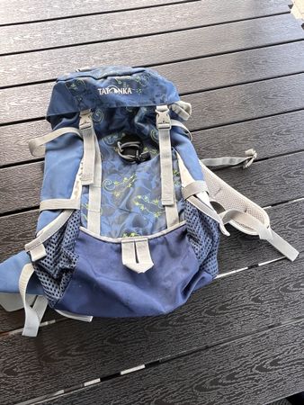 Tatonka Rucksack Kinder Jugend gut erhalten, blau gemustert