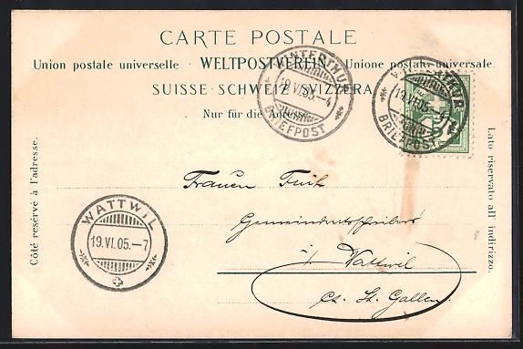 Cartes postales: AK Winterthur, Panoramasicht, 1905 – D'occasion à Berlin par bartko-reher 1