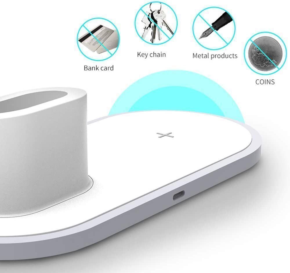 Caricabatterie: 3 in 1 Wireless Qi-Ladestation Charger – Nuovo (secondo la descrizione) da Weinfelden venduto da SEYBOY 3