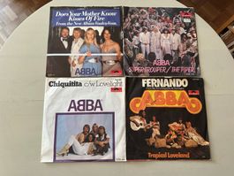 ABBA rare Singles Sammlung Top Kult Schweizer Pressungen Hit