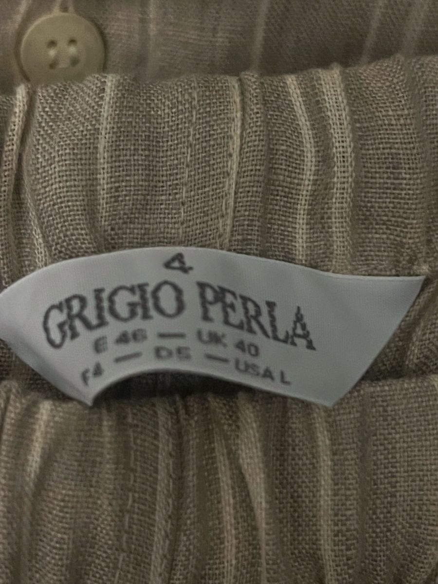 Completi: Grigio Perla Leinen-Set Neu !gestreift Gr. Xl Sommer-Look 48 – Nuovo e nell'imballaggio originale da malters venduto da Vogue2024 1