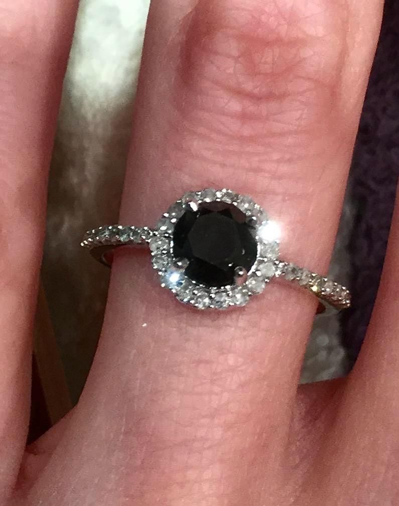 Ringe: Schwarzer Diamantring mit weißen Diamanten, ca. 1 ct – Neu (gemäss Beschreibung) aus Nürensdorf von mae_mw76 4