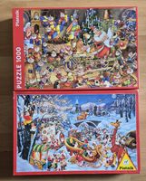 2 x 1000 Piatnik Puzzle Weihnachten Weihnachtspuzzle