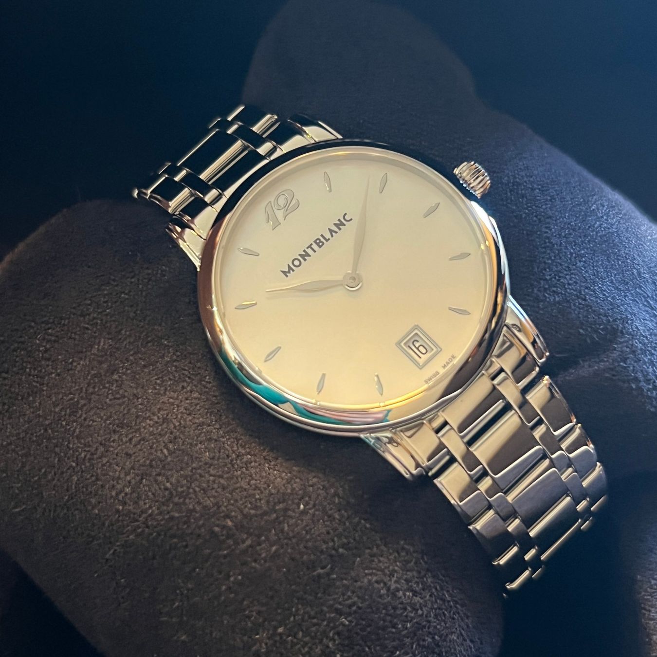 Montblanc Orologi: Montblanc Star Classique MOP Dial Quartz Full Set 7246 – Usato da Carouge GE venduto da Watchaser 7