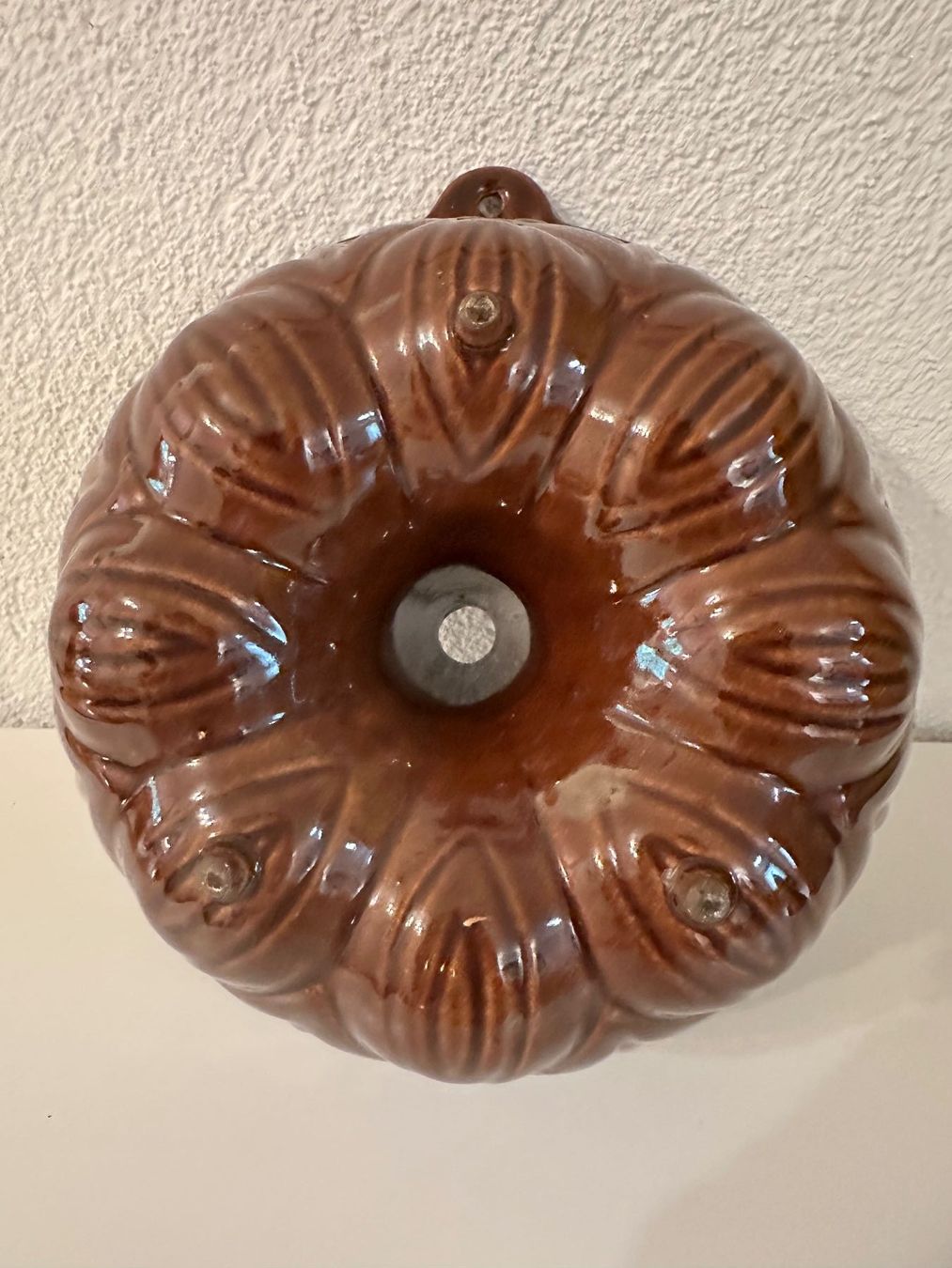 Backformen: Gugelhupfform Keramik braun mit Blumenmuster – Neu (gemäss Beschreibung) aus Bülach von Jubet 2
