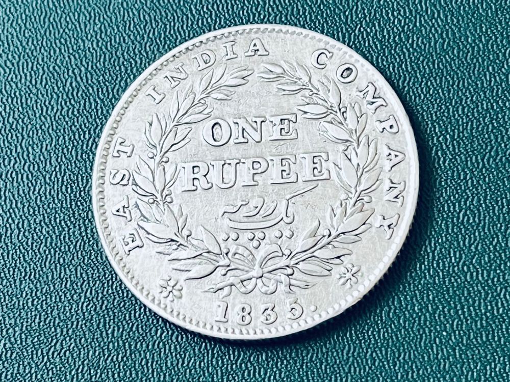 Alte Britisch Indian 1 Rupie Silber Münze 1835 (Gebraucht) in Neuenhof ...
