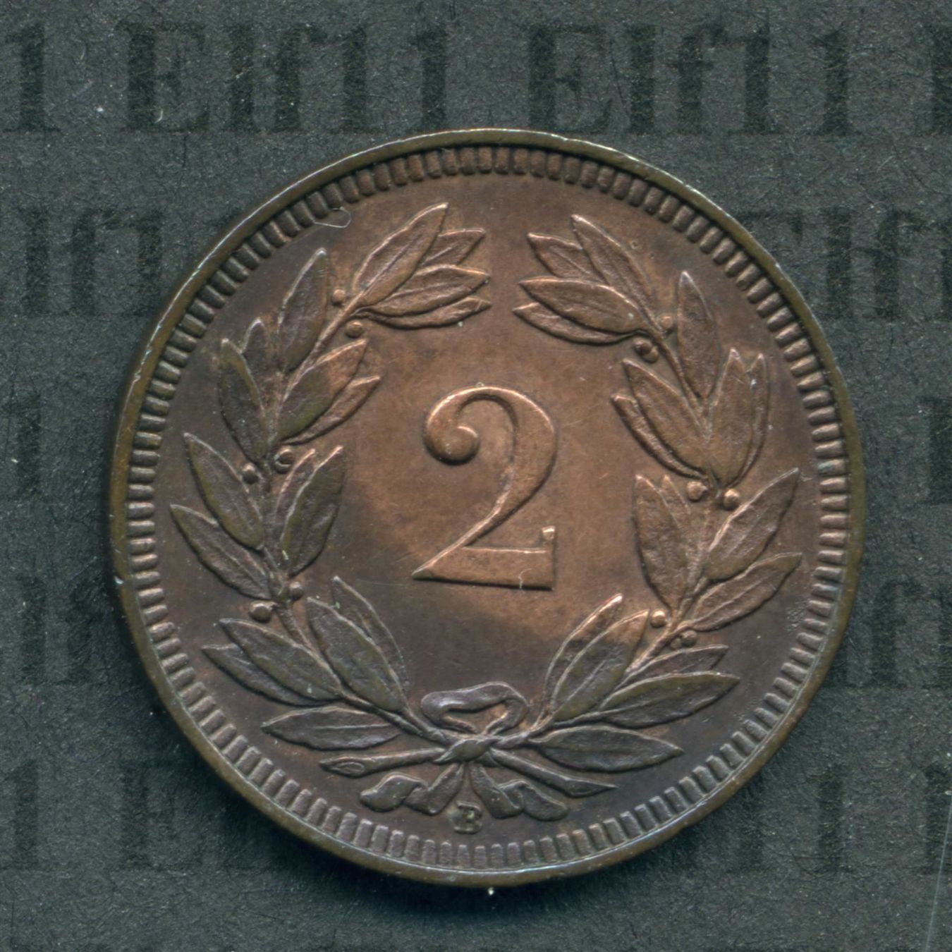 Tutti le monete: CHF___0.02 1914 -unz 2 Rappen – Usato da Widnau venduto da Elf11 1