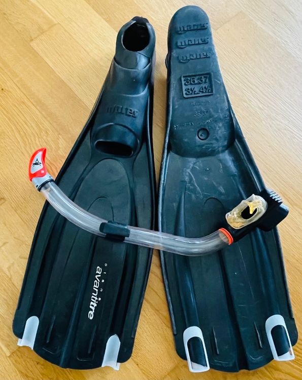 Schnorchelset Für Erwachsene Mit Maske, Dry Top Schnorchel & Flossen - Komplettset Inkl. Reisetasche