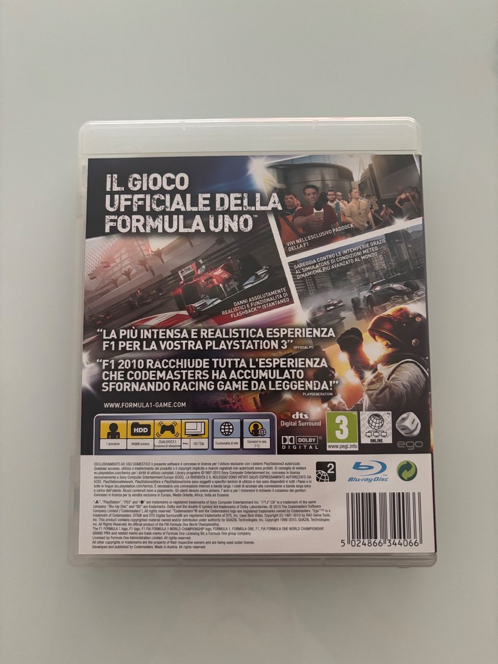 Sony Giochi: Formula 1 2010 PS3 ( Playstation 3 ) – Usato da Giubiasco venduto da GammaRay85 1