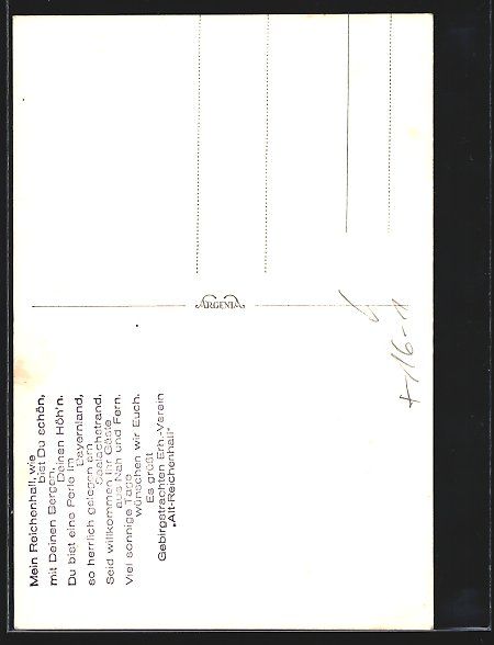 Cartoline postali: Reichenhall, Gaststätte Schroffen, Trac – Usato da Berlin venduto da bartko-reher 1
