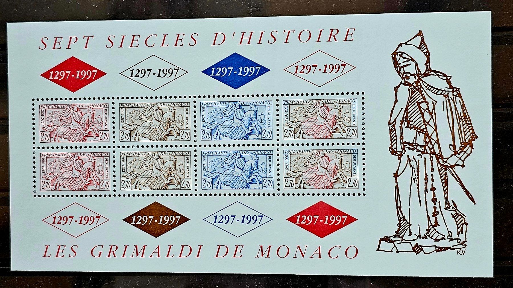 Alle Briefmarken: MONACO Bloc ** 7 siècles d'histoire , 1997 – Neu (gemäss Beschreibung) aus Les Valettes von Nuba1