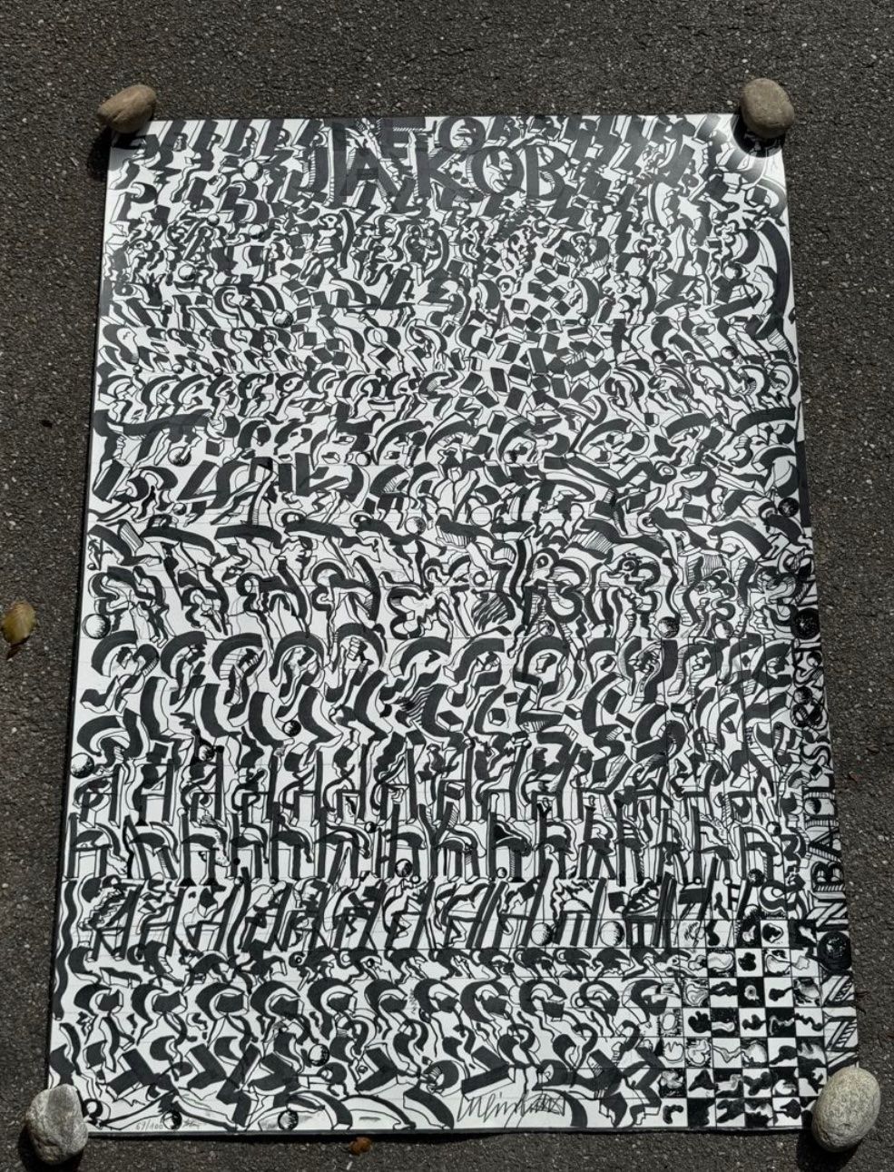 Grafica & Litografie: Bernhard Luginbühl, hansigniert, nummeriert – Usato da Rain venduto da Pic-Ass 1