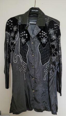 Gaultier-Stil Bluse / Damenhemd Gr. M