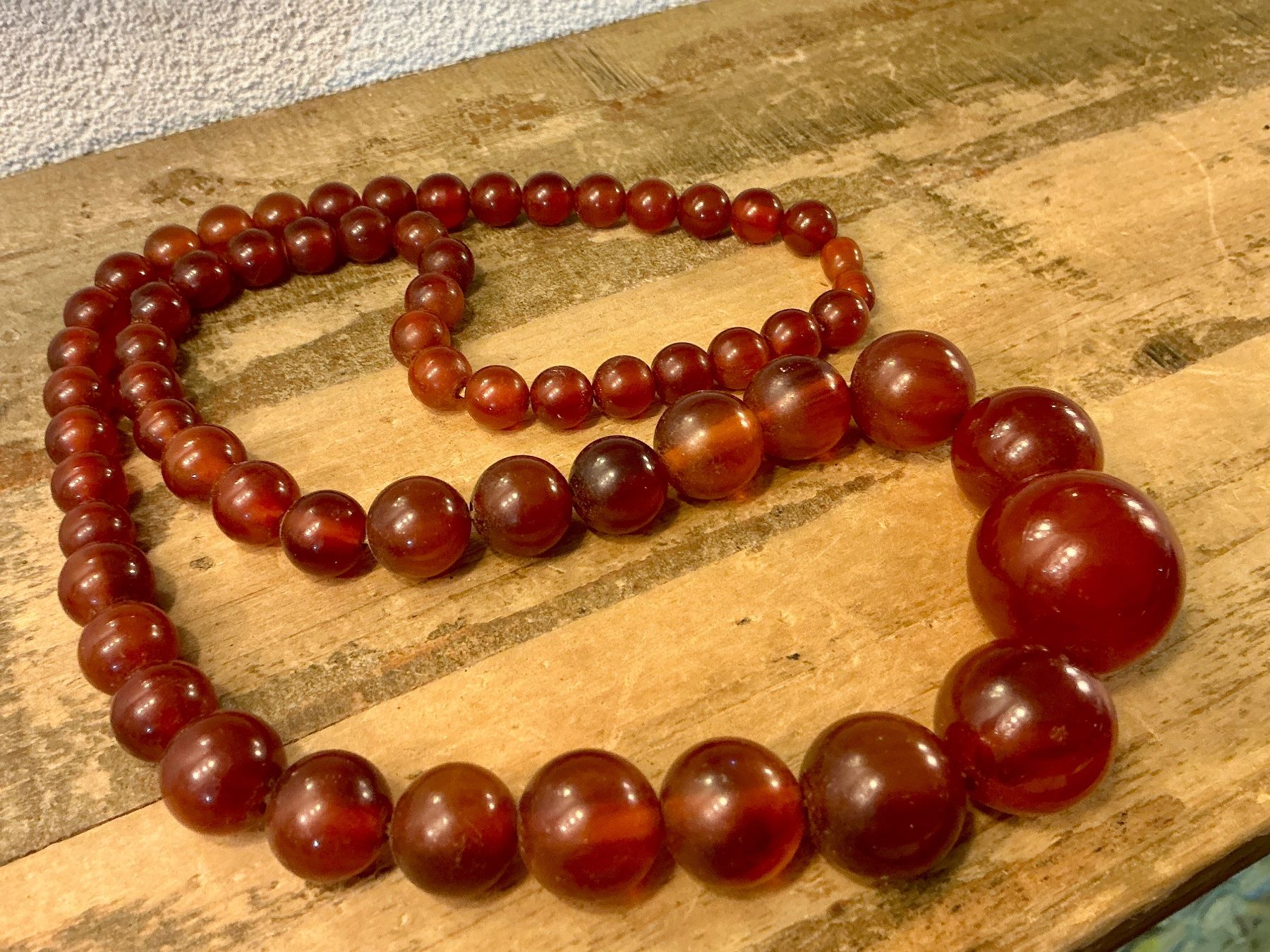 Catenine: ANTIKES XL COLLIER BAKELIT 30-40-ER, 75 GR – Usato da Biglen venduto da Limarkt 4