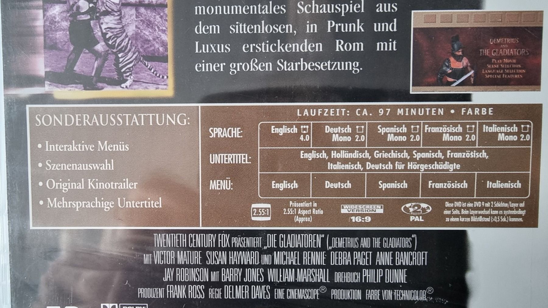 Tutti i DVDs: DVD Die Gladiatoren – Nuovo e nell'imballaggio originale da Oetwil am See venduto da fineli2 1