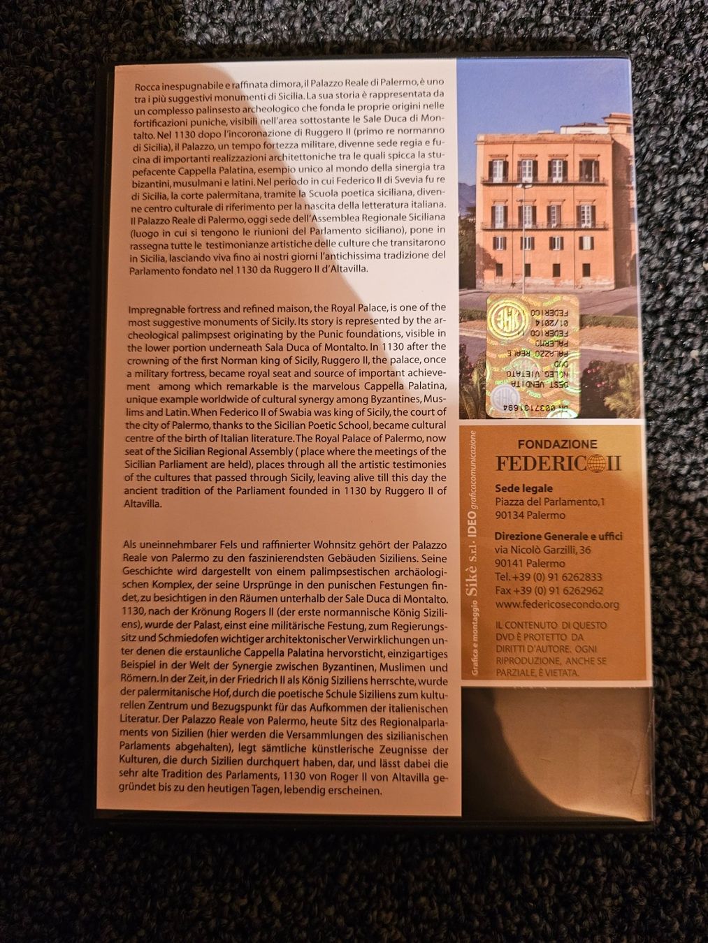 Tutti i DVDs: PALAZZO REALE (13194) – Usato da Ruswil venduto da jan_bxl5 1