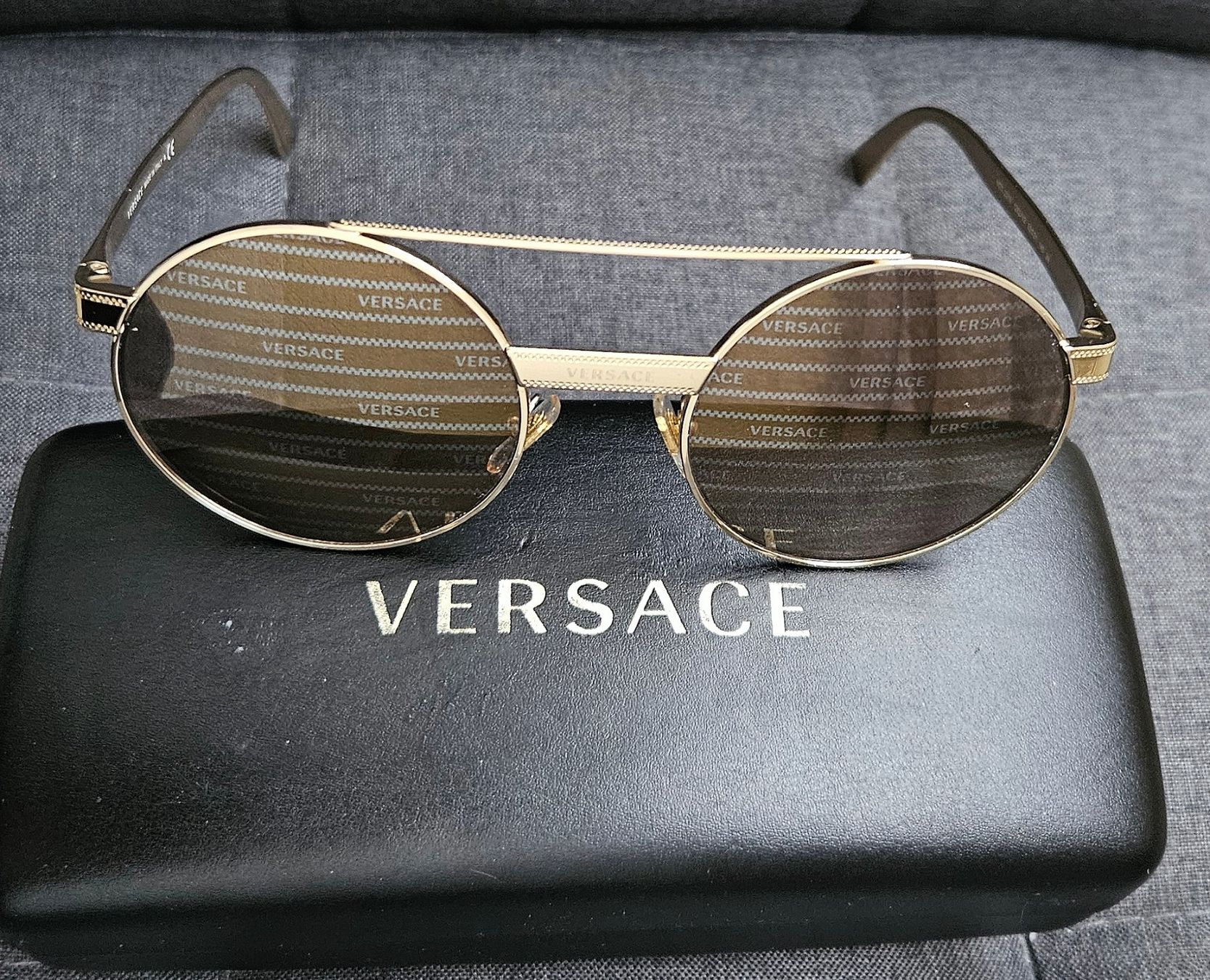 Versace Brillen & Gläser: Lunettes Versace 2210 1252/V3 Gold – Gebraucht aus Biel/Bienne von ypsillon 2