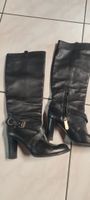  Bally Damen Stiefel Leder schwarz Grösse 37 1/2 gutem Zusta
