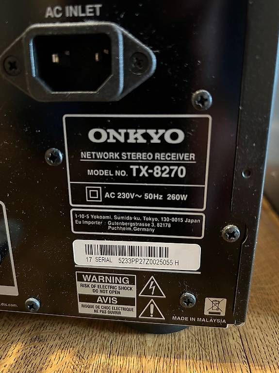 Onkyo Récepteurs: Receiver Onkyo Tx-8270 – D'occasion à Urswil par agcm10