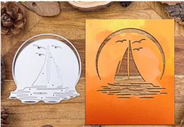 Neue Stanzschablone  Segelschiff