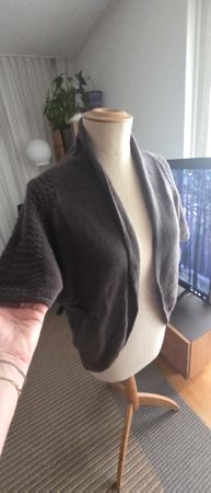 Strickjacke kurz braun Grösse S Cashmere Kaschmir