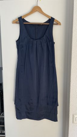 Sommerliches Seidenkleid von Comma, Grösse 36, Blau