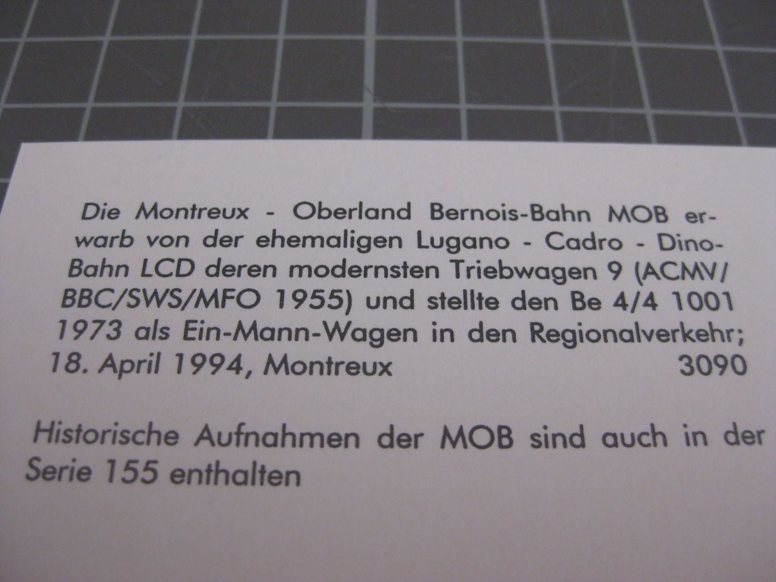 Ansichtskarten: AK Montreux mit Zug – Neu (gemäss Beschreibung) aus Malters von Marosko 2