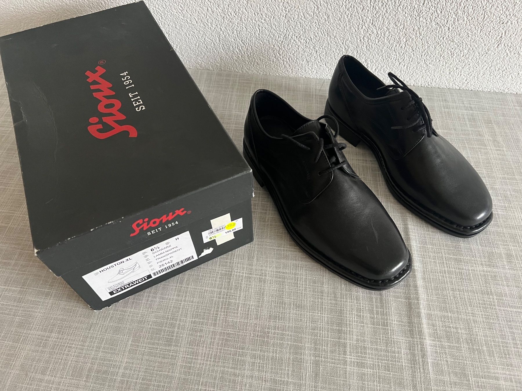 Scarpe da uomo: SIOUX. Herren Schuh Gr.39.5 schwarz. – Nuovo e nell'imballaggio originale da Frauenfeld venduto da dilili