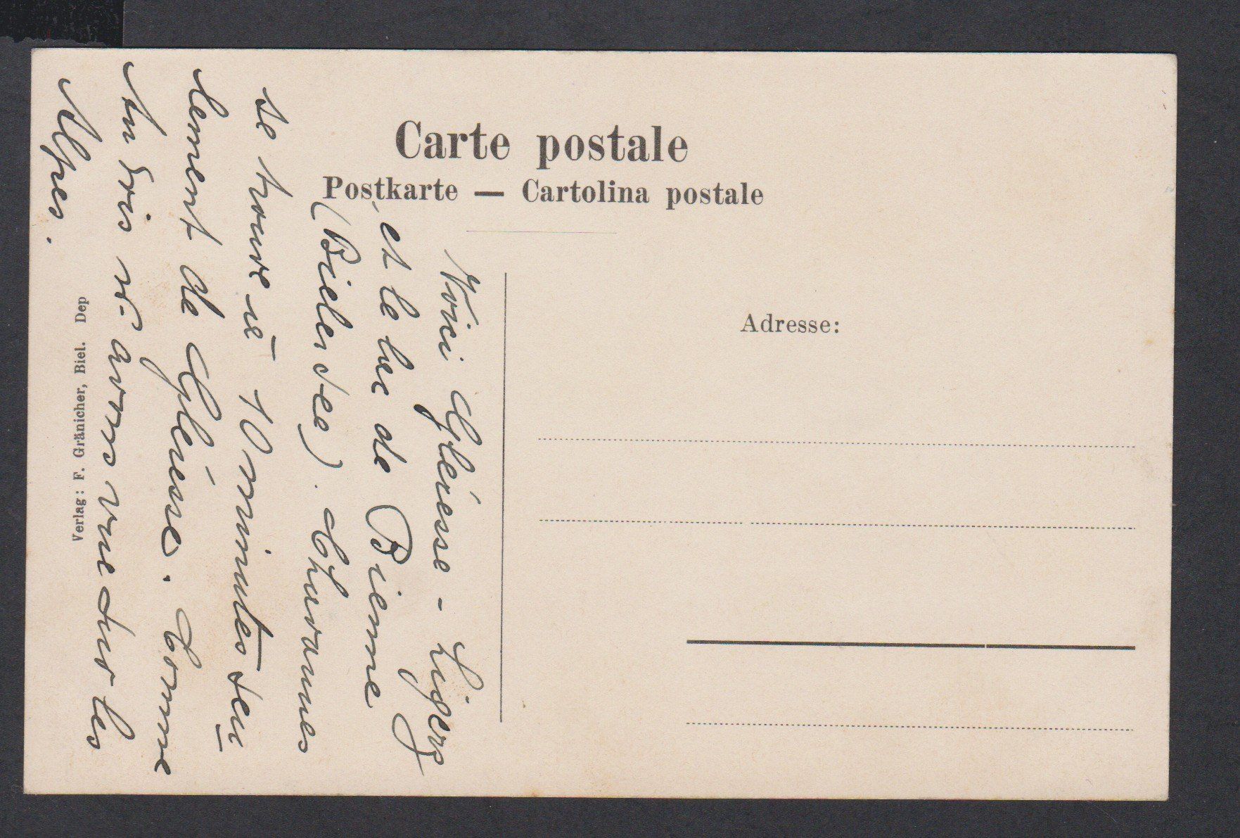 Cartoline postali: Ligerz am Bielersee   -   alte Litho-Ansichtskarte – Usato da Vitznau venduto da Ropaku 1