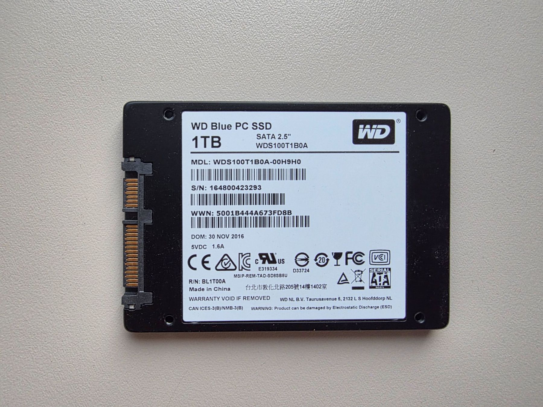 Western Digital Dischi rigidi: WD Blue 1tb ssd – Usato da Biberist venduto da Volo28 1