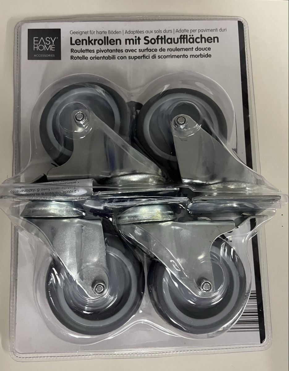 Altro per stoccaggio & trasporto: Easy Home Lenkrollen mit Softlauffläche - 4er Set – Nuovo e nell'imballaggio originale da Zürich venduto da guti82 1