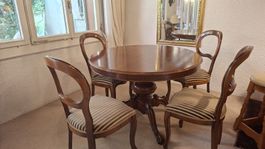 Louis Philppe Tisch mit 4 Stühlem