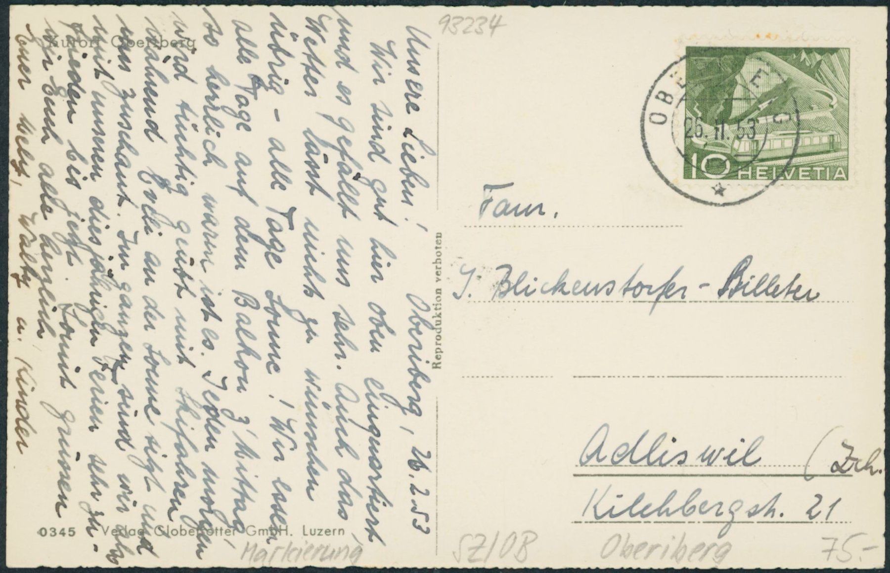 Cartes postales: SZ Oberiberg – D'occasion à Schindellegi par dormay 1