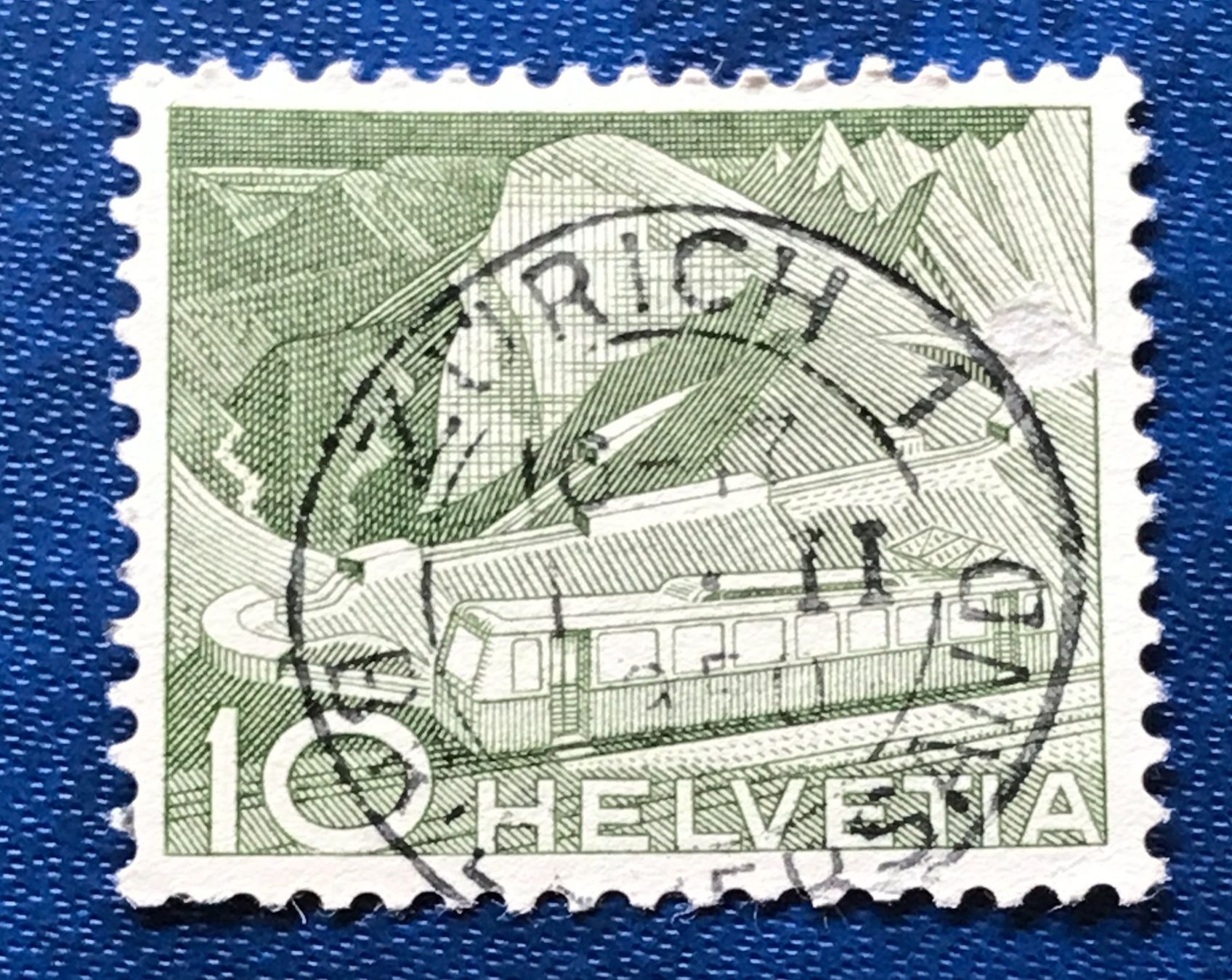 Tutti i francobolli: Nr.299 mit Stempel Bergbahn  1949    – Usato da Aarau venduto da Billa007