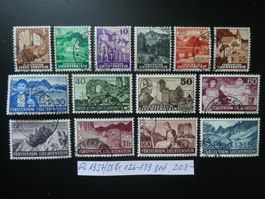 FL 1937/38 Nr. 126-139 gestempelt