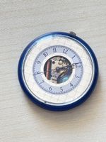 Pop Swatch Uhr blau transparent Gehäuse gebraucht 