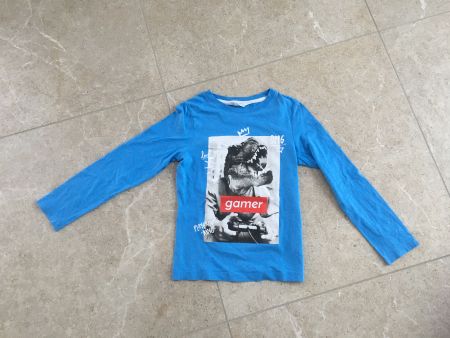 Cooles Dino T-Rex Jungen Langarmshirt Gr. 122/128