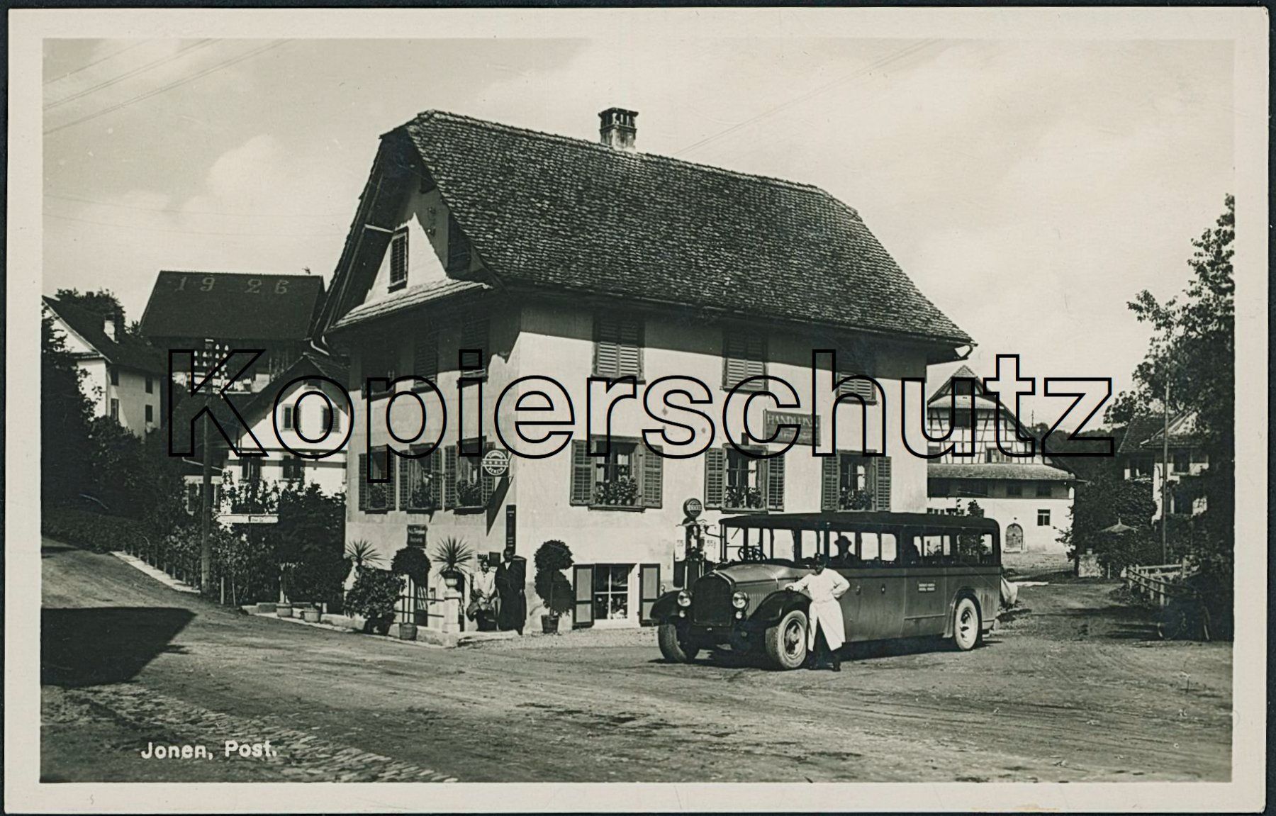 Cartoline postali: AG Jonen - Post - Postauto - Tankstelle - Standard – Nuovo (secondo la descrizione) da Schindellegi venduto da leecollect