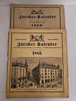 Züricher Kalender 1860 & 1882 – original, historisch