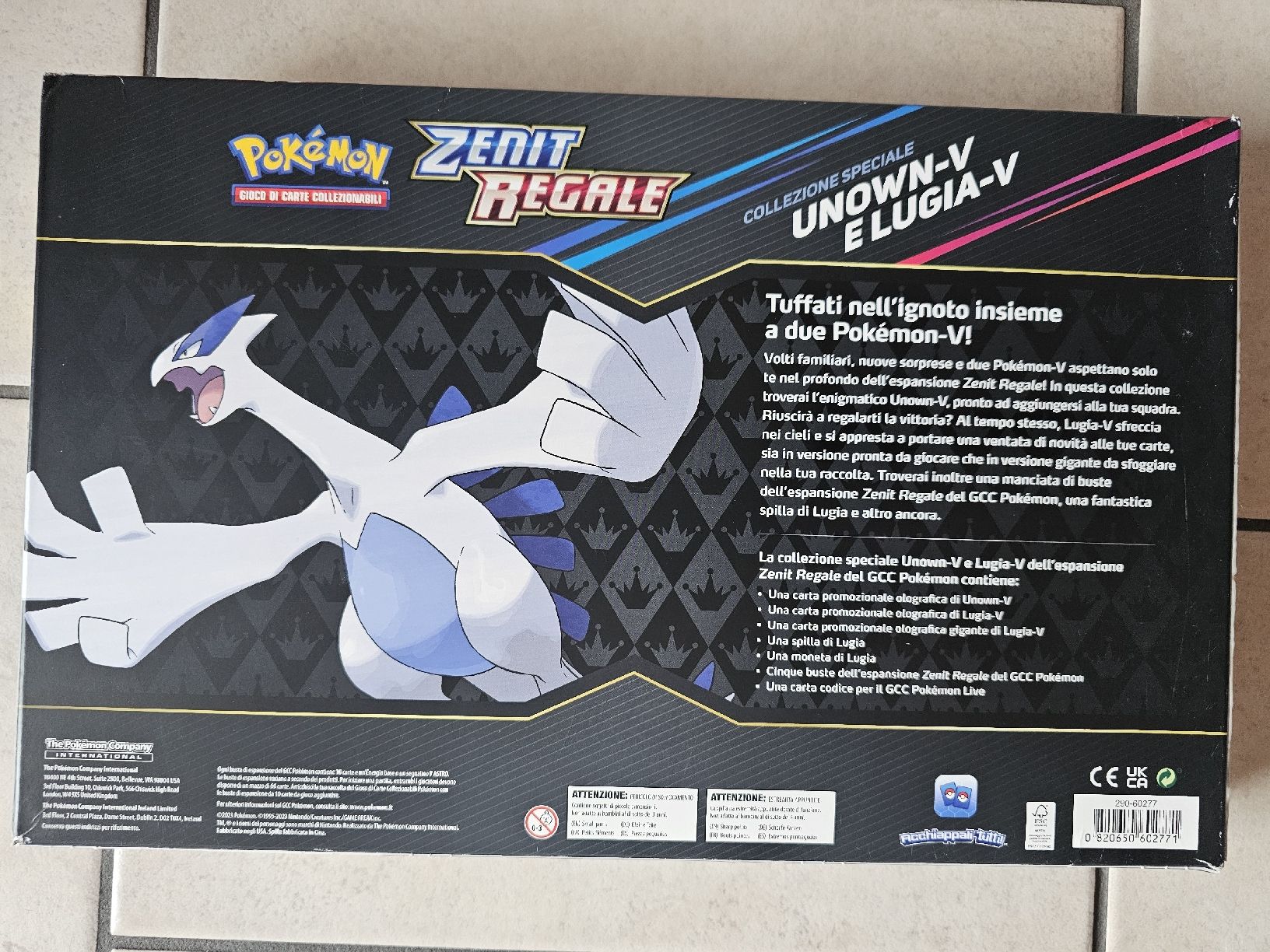 Pokémon Carte collezionabili: Pokemon Zenit Regale Unknown V E Lugia V / Fabrikneu – Nuovo e nell'imballaggio originale da Schneisingen venduto da backstore24 1