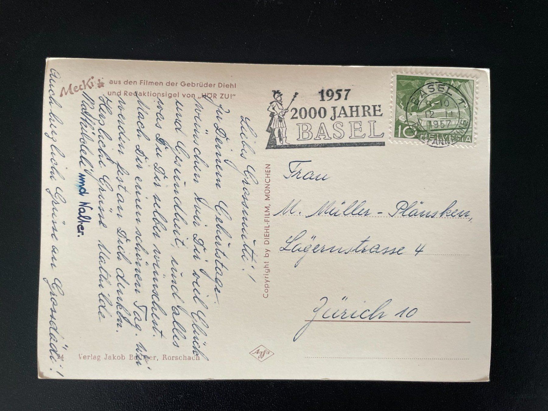 Cartoline postali: AK Mecki - Freude wollen wir Dir bringen - Nr. 24 – Usato da Thal venduto da Danny82 1