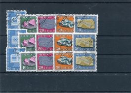 Patria 1961 3 Serien mit ET-Stempel