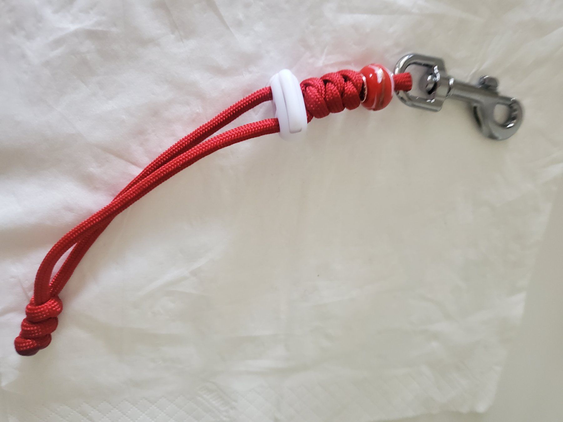 Schlüsselanhänger & - bänder: Schlüsselanhänger Karabiner von  Kletterseil oder Boot Leine – Neu (gemäss Beschreibung) aus Unterägeri von 0alfa0 1