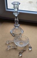 Art Deco  antiker Kerzenständer Glas