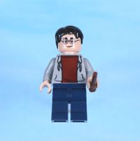 LEGO Minifigur Harry Potter - Light Bluish Gray Hooded Sweat