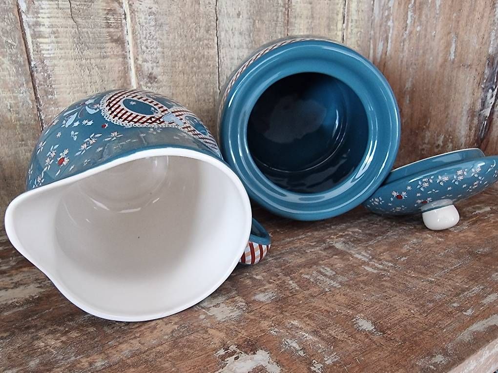 Set di piatti: Keramik Set, kleiner Krug, Dose mit Deckel – Usato da Ostermundigen venduto da d-p73 2