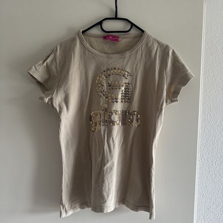 VINTAGE Y2K GLAM T-SHIRT WITH SHORT SLEEVES M