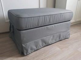 Hockerbezug EKTORP von Ikea dunkelgrau neu
