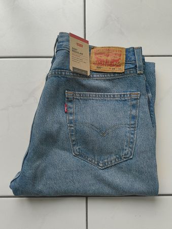 Levi's Jeans 505 Regular blau W34 L34 neu mit Etikett